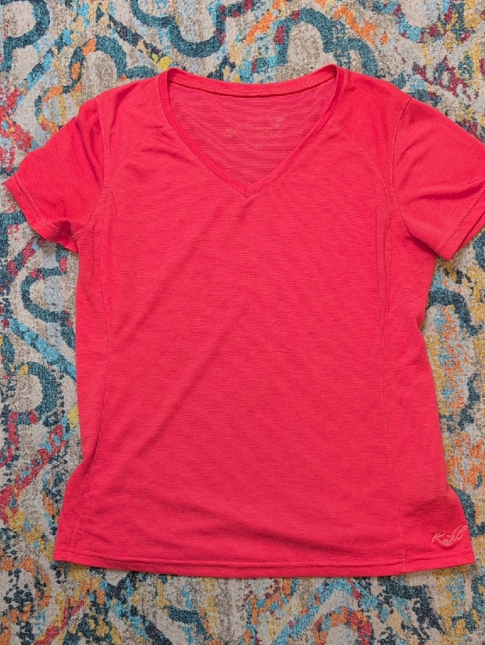 Kuhl Mountain Culture Aero Coral Color Short Sleeve Active Tee Women's Large